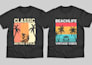 design vintage retro summer t shirt for pod